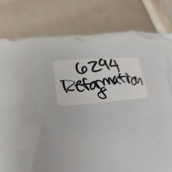 Reformation Beliz Dress Size 8 Purple Black Lanai Floral Print Linen Mini Beach - Picture 9 of 9